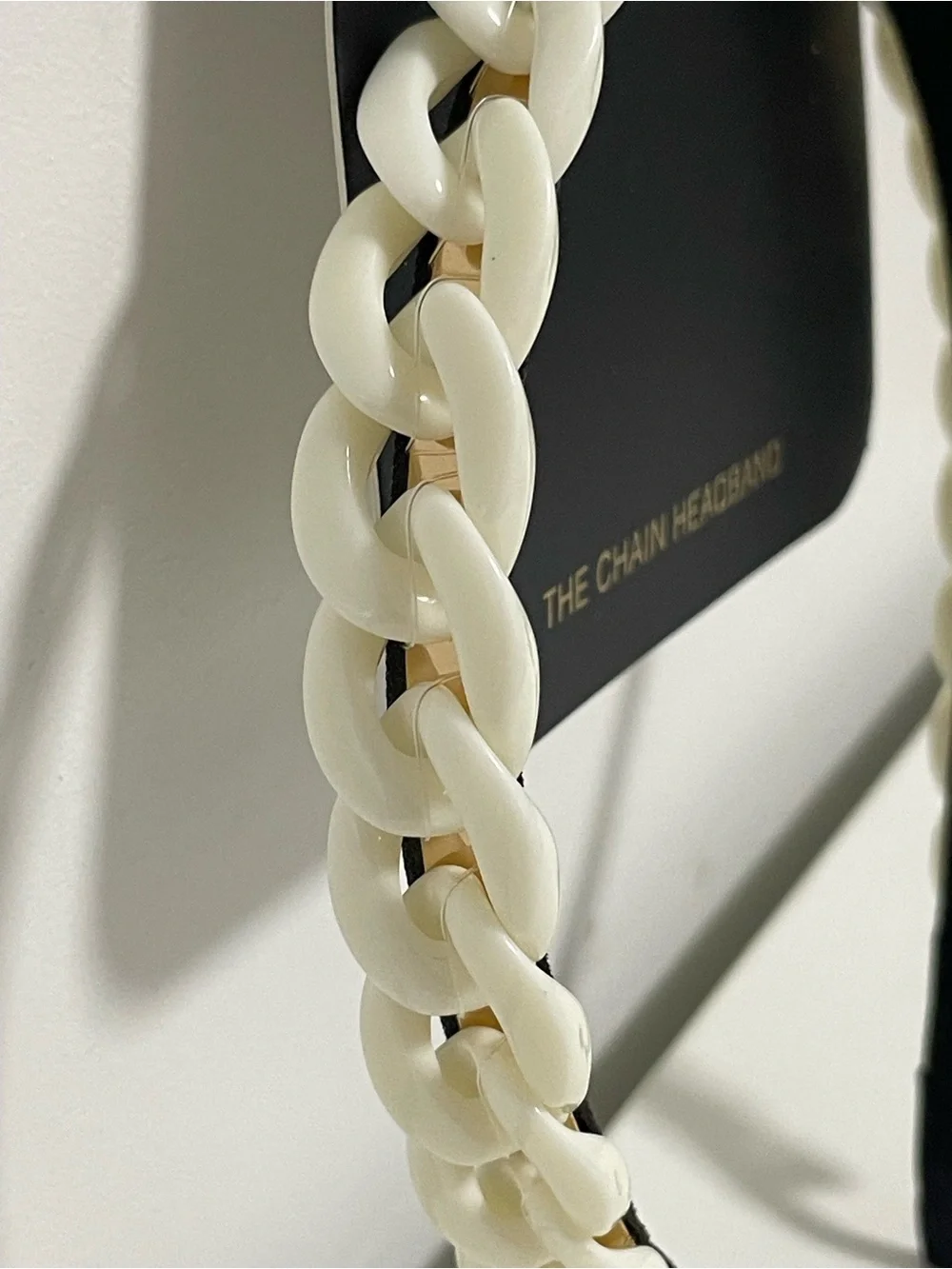 Kristin Ess White Braided Chain Headband